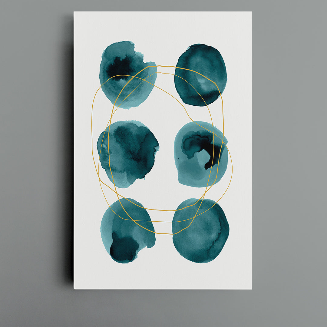 Set of 3 Abstract Minimalist Circles Canvas Print ArtLexy   