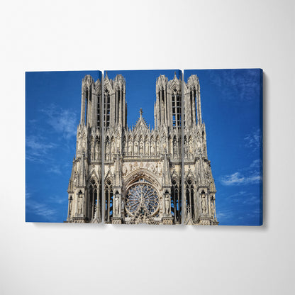 Notre Dame de Paris France Canvas Print ArtLexy 3 Panels 36"x24" inches 