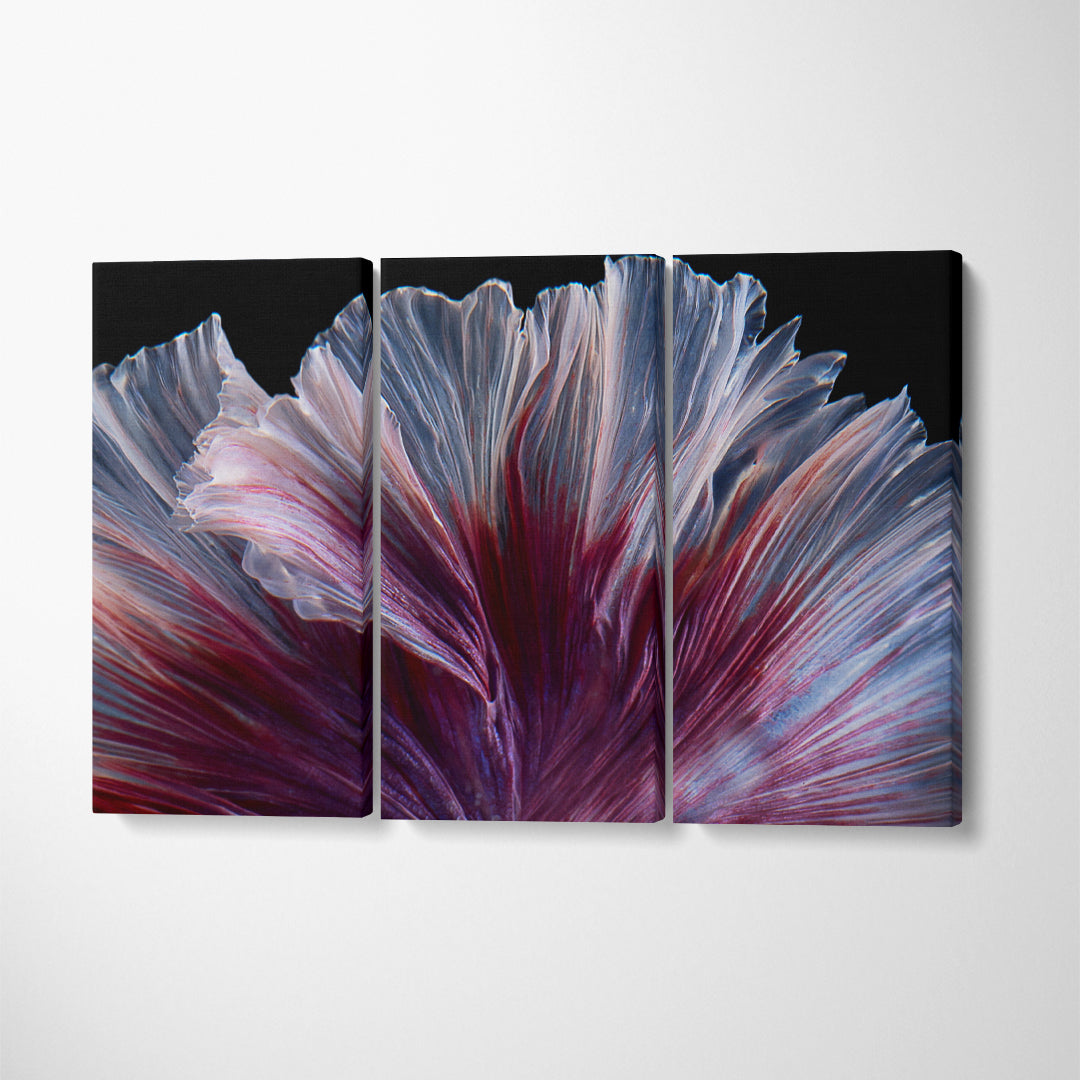 Fishtail Canvas Print ArtLexy 3 Panels 36"x24" inches 