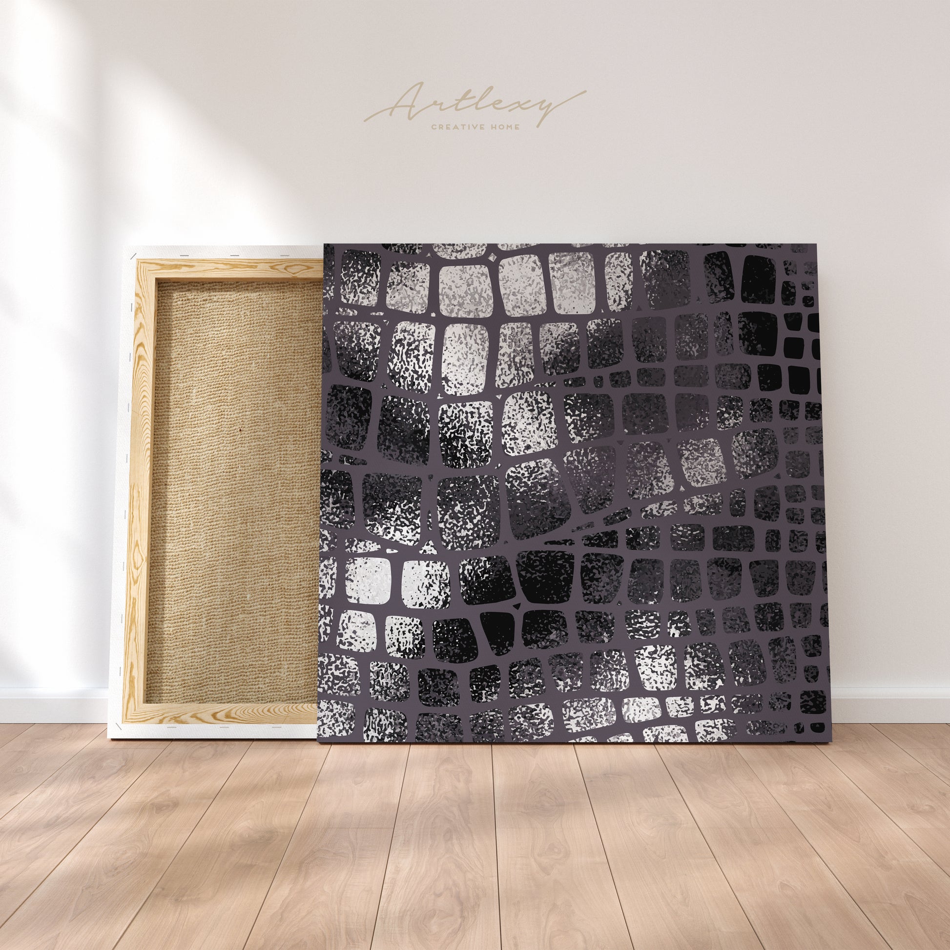 Abstract Metallic Snake Skin Canvas Print ArtLexy   