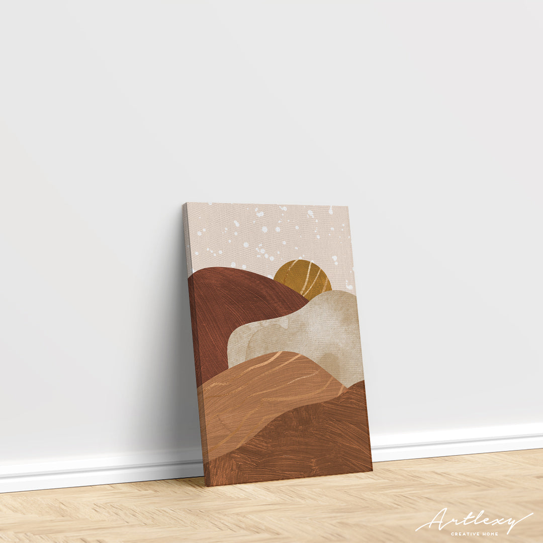 Abstract Mountain Landscape Canvas Print ArtLexy   