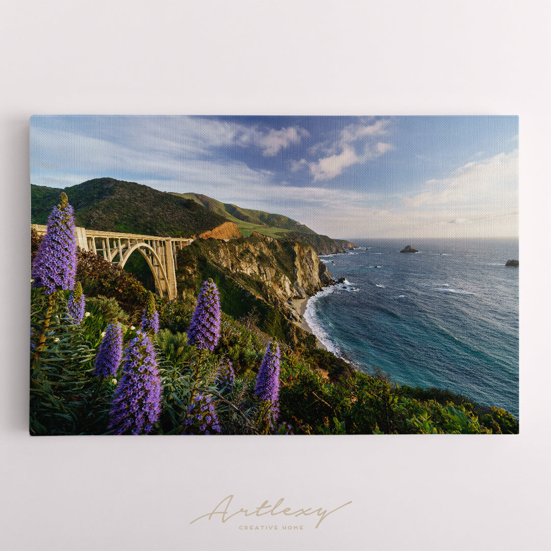 Bixby Bridge California Canvas Print ArtLexy   