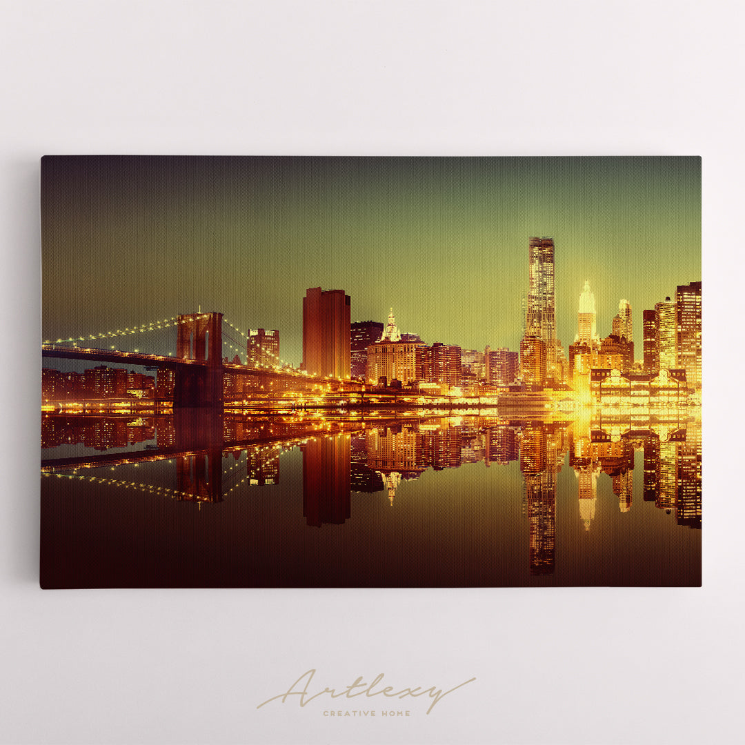 New York City Lights Canvas Print ArtLexy   