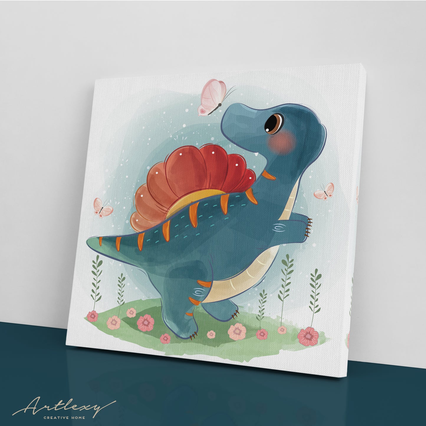 Cute Spinosaurus Canvas Print ArtLexy   