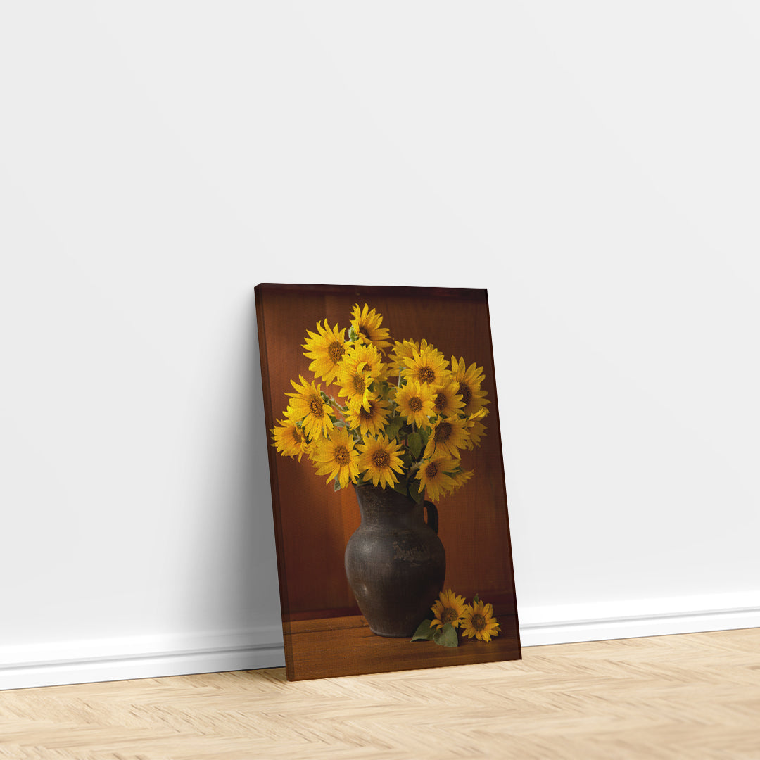 Still Life Beautiful Sunflowers Canvas Print ArtLexy   