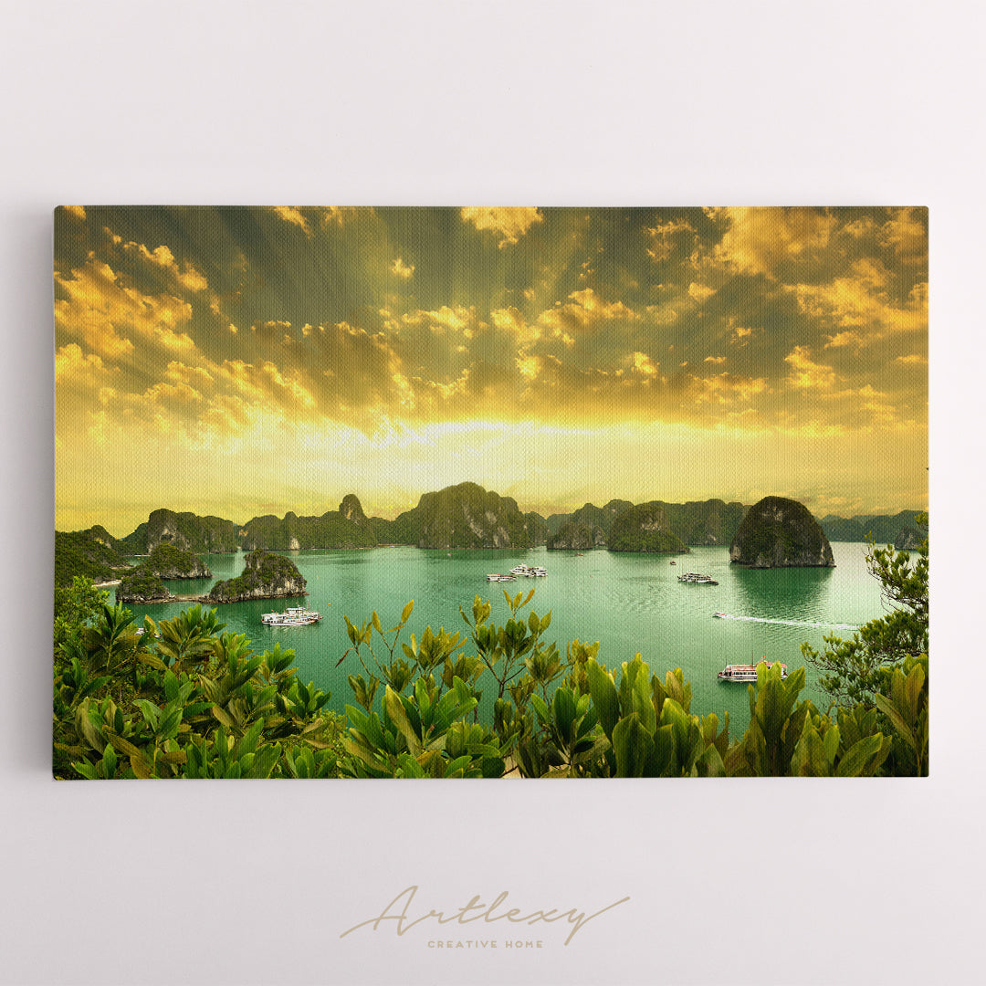 Exotic Landscape Halong Bay Vietnam Canvas Print ArtLexy   