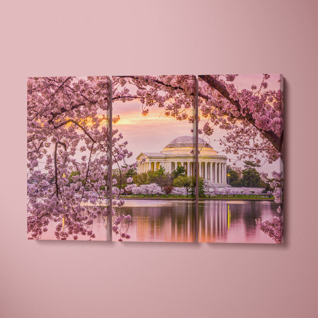 Jefferson Memorial Washington in Spring Canvas Print ArtLexy   
