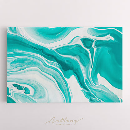 Abstract Mint Green Marble Canvas Print ArtLexy   