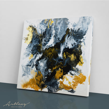 Abstract Fluid Marble Pattern Canvas Print ArtLexy 1 Panel 12"x12" inches 