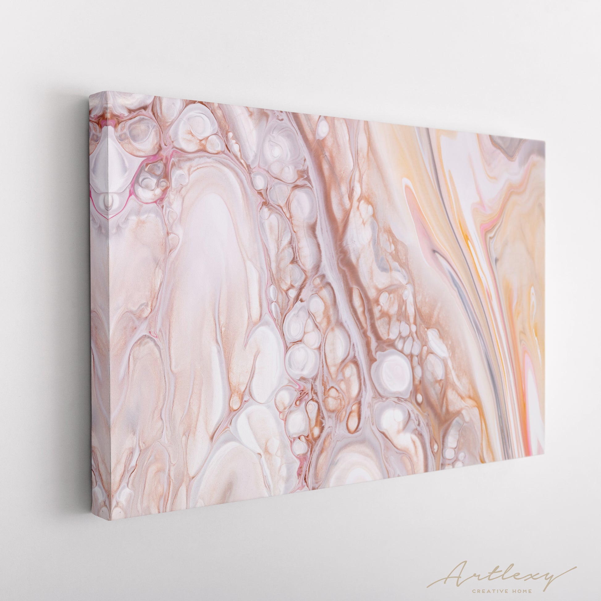 Abstract Pastel Marble Pattern Canvas Print ArtLexy   