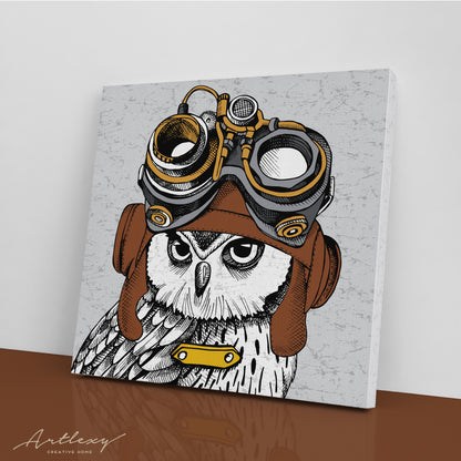 Steampunk Owl Canvas Print ArtLexy   
