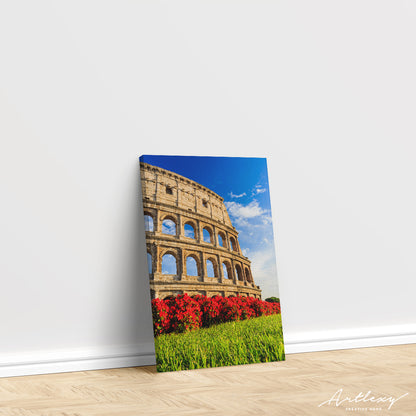 Colosseum in Rome at Summer Italy Canvas Print ArtLexy   