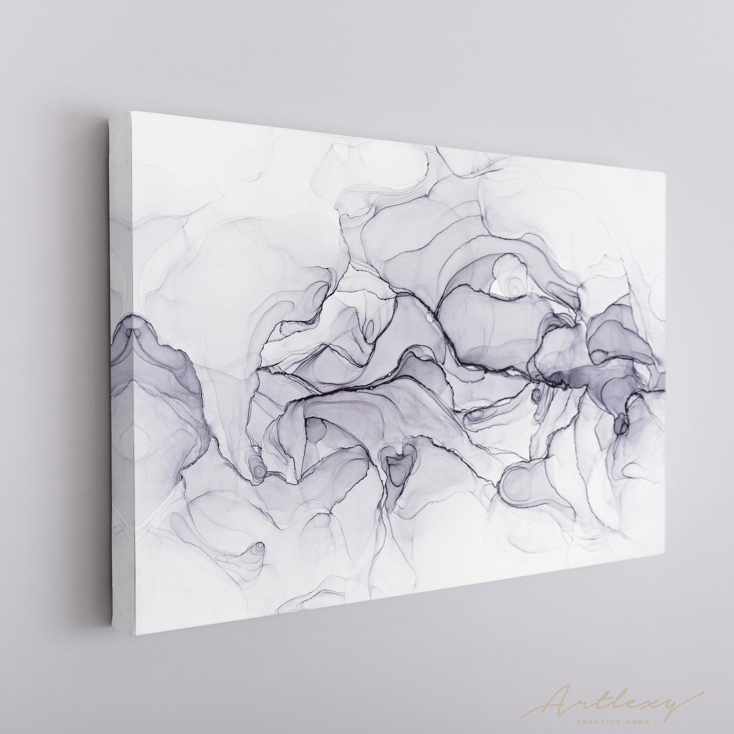 Minimalist Marble Swirls Canvas Print ArtLexy   