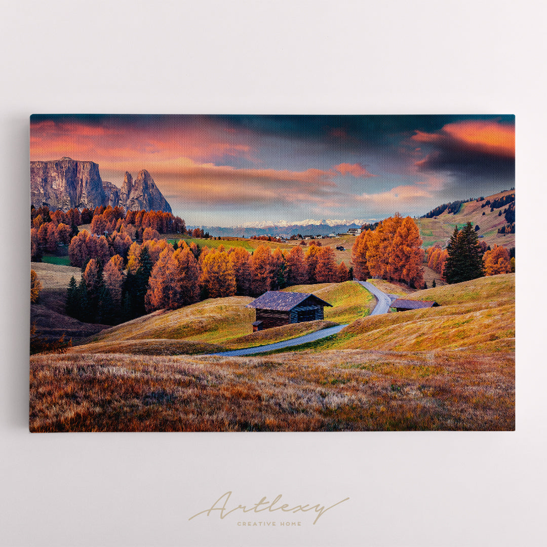 Alpe di Siusi Dolomites Canvas Print ArtLexy   