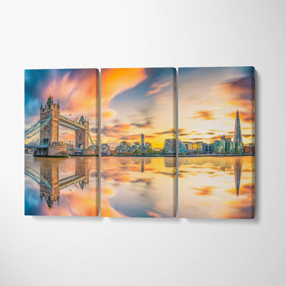 Tower Bridge at Sunset London Canvas Print ArtLexy   