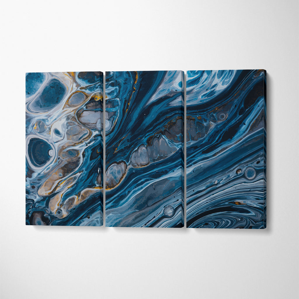 Abstract Navy Blue Stone Canvas Print ArtLexy   