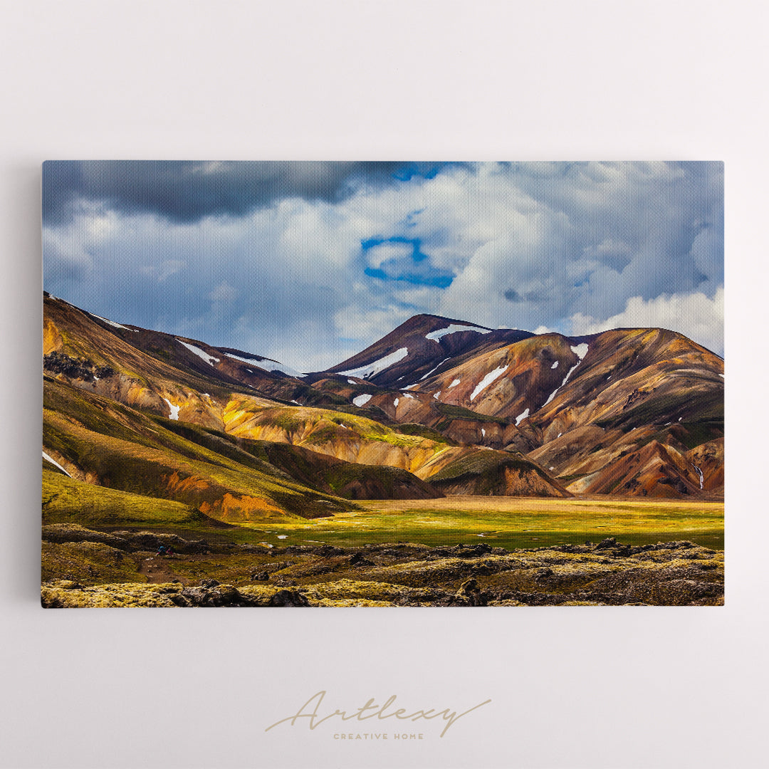 Valley National Park Landmannalaugar Iceland Canvas Print ArtLexy   