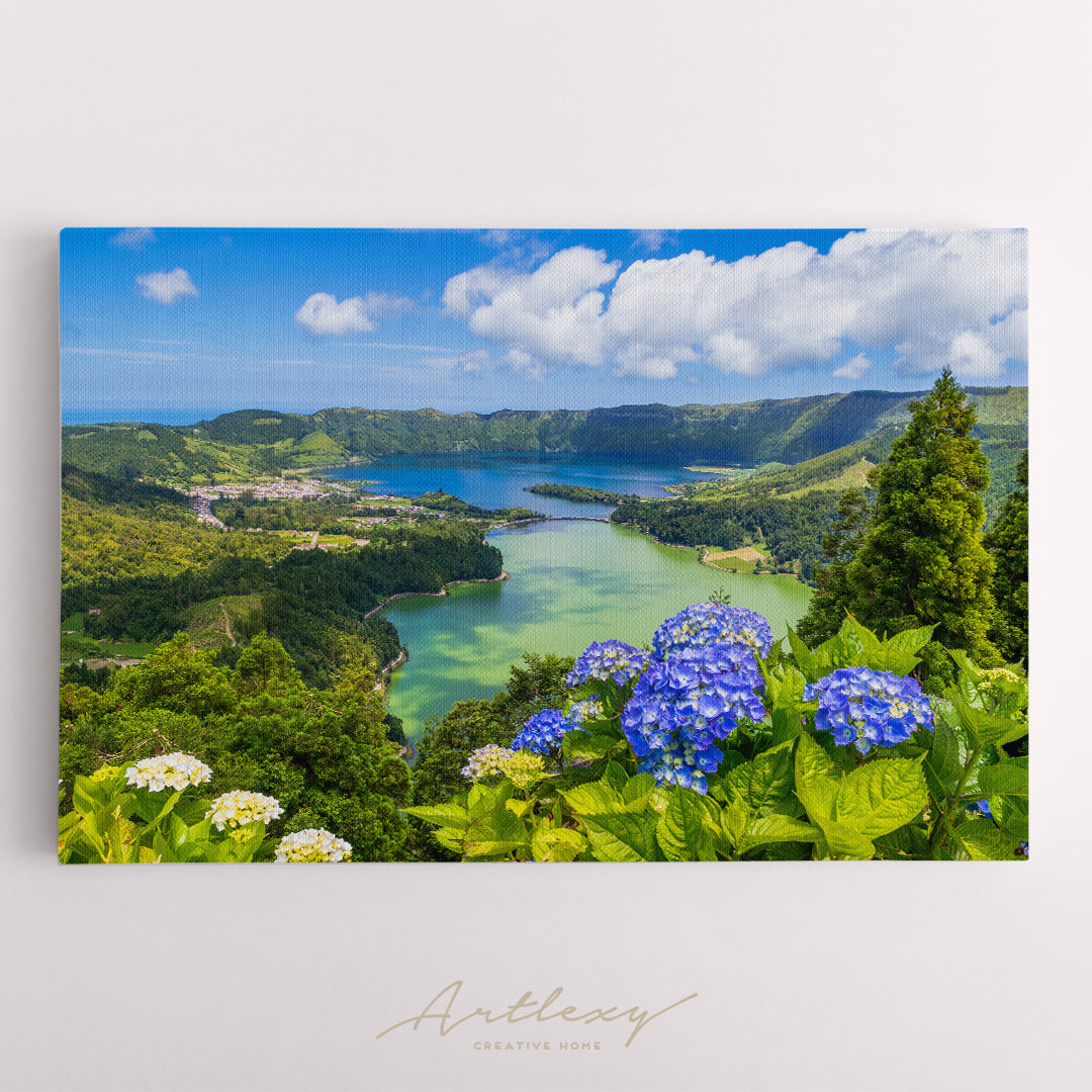 Seven Cities Lake Azores Canvas Print ArtLexy   