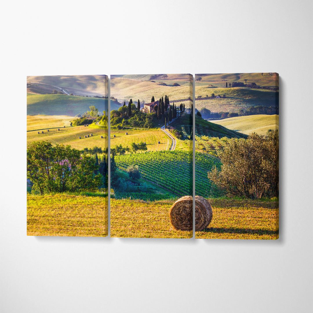 Tuscany Landscape Italy Canvas Print ArtLexy   