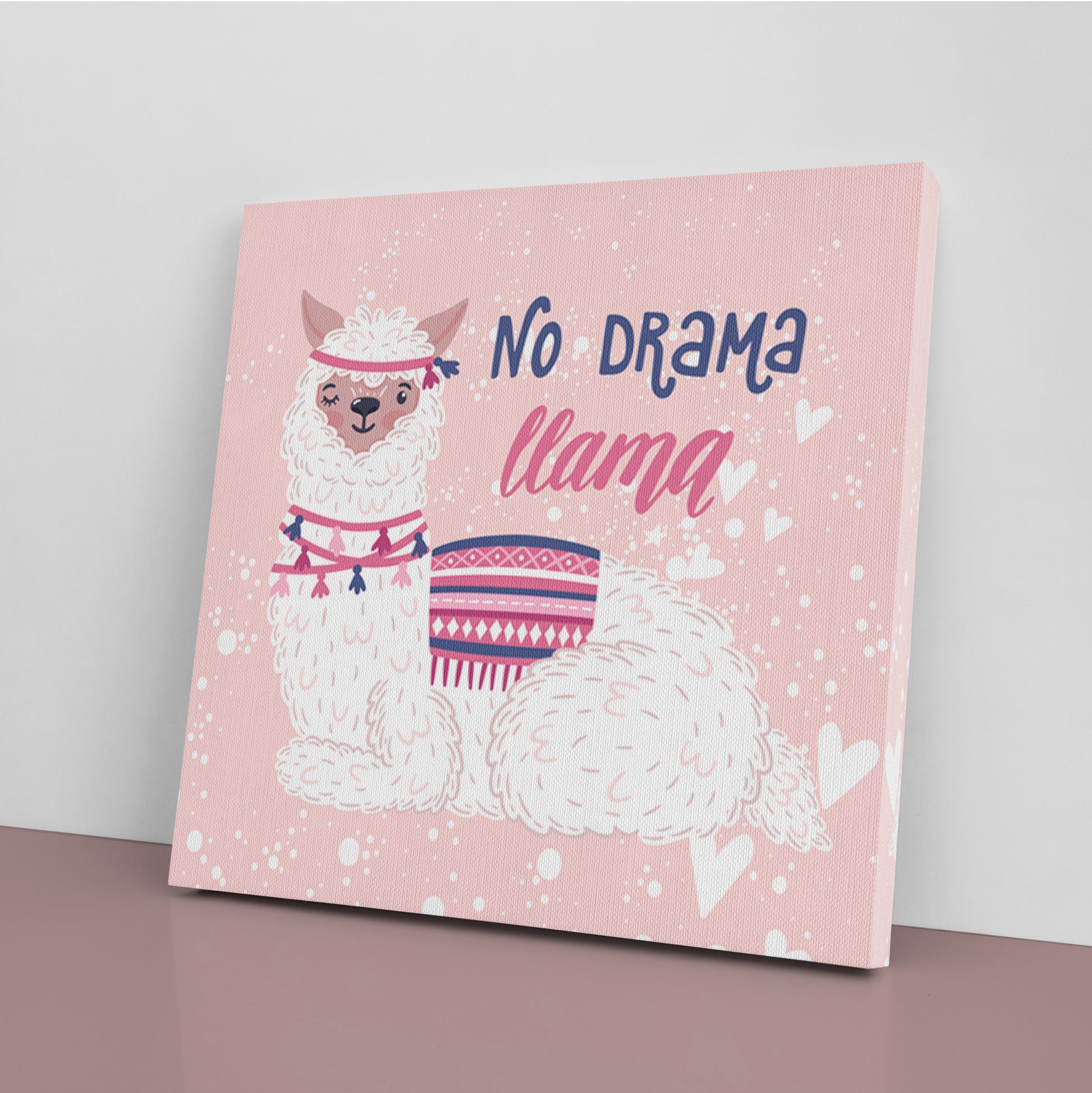 No Drama Llama Canvas Print ArtLexy   