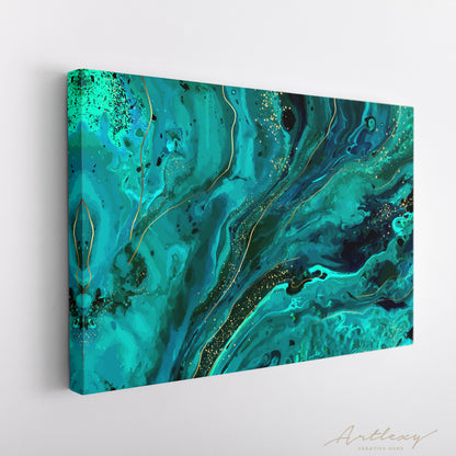 Abstract Green Marble Luxury Style Canvas Print ArtLexy   