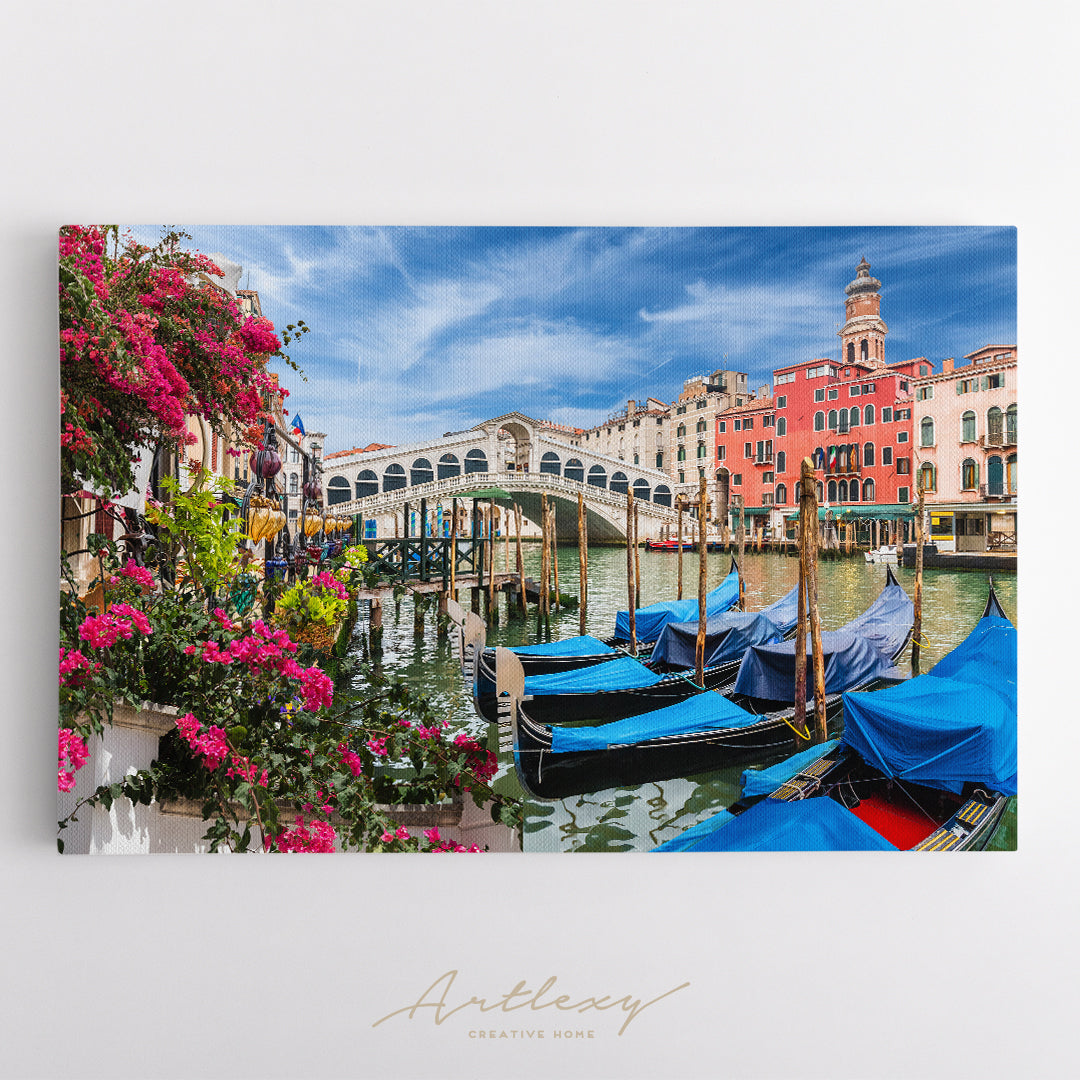 Gondola on Grand Canal Venice Italy Canvas Print ArtLexy   