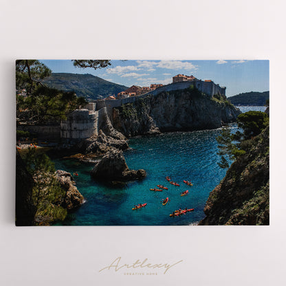 Dubrovnik West Harbor Canvas Print ArtLexy   