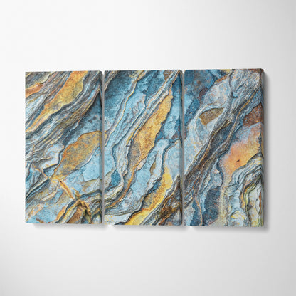 Rocks Layers Canvas Print ArtLexy 3 Panels 36"x24" inches 