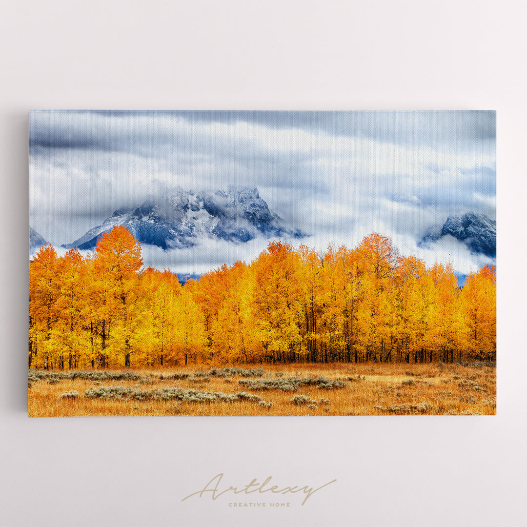 Autumn in Grand Teton National Park Canvas Print ArtLexy   
