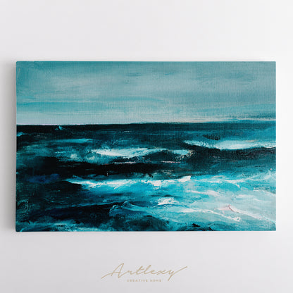 Contemporary Abstract Ocean Painting Canvas Print ArtLexy   