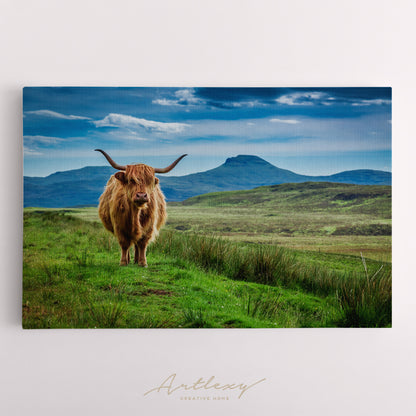 Scottish Highland Cow Canvas Print ArtLexy   