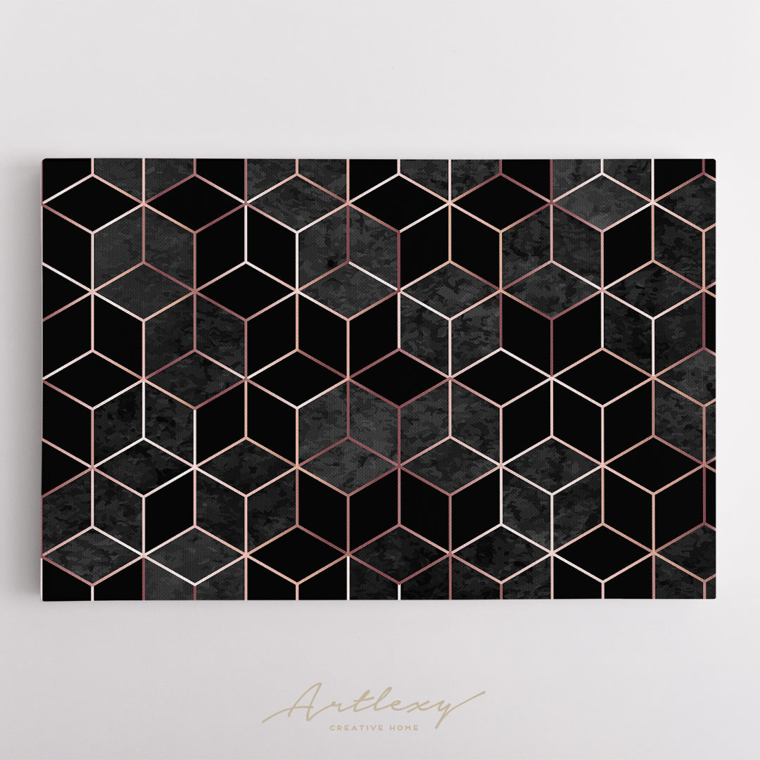 Abstract Geometric Polygonal Pattern Canvas Print ArtLexy   