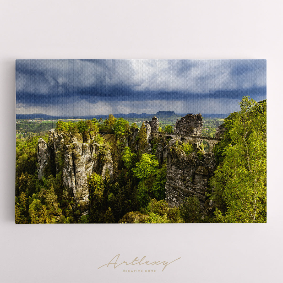 Nature Landscape with Stormy Clouds Canvas Print ArtLexy   