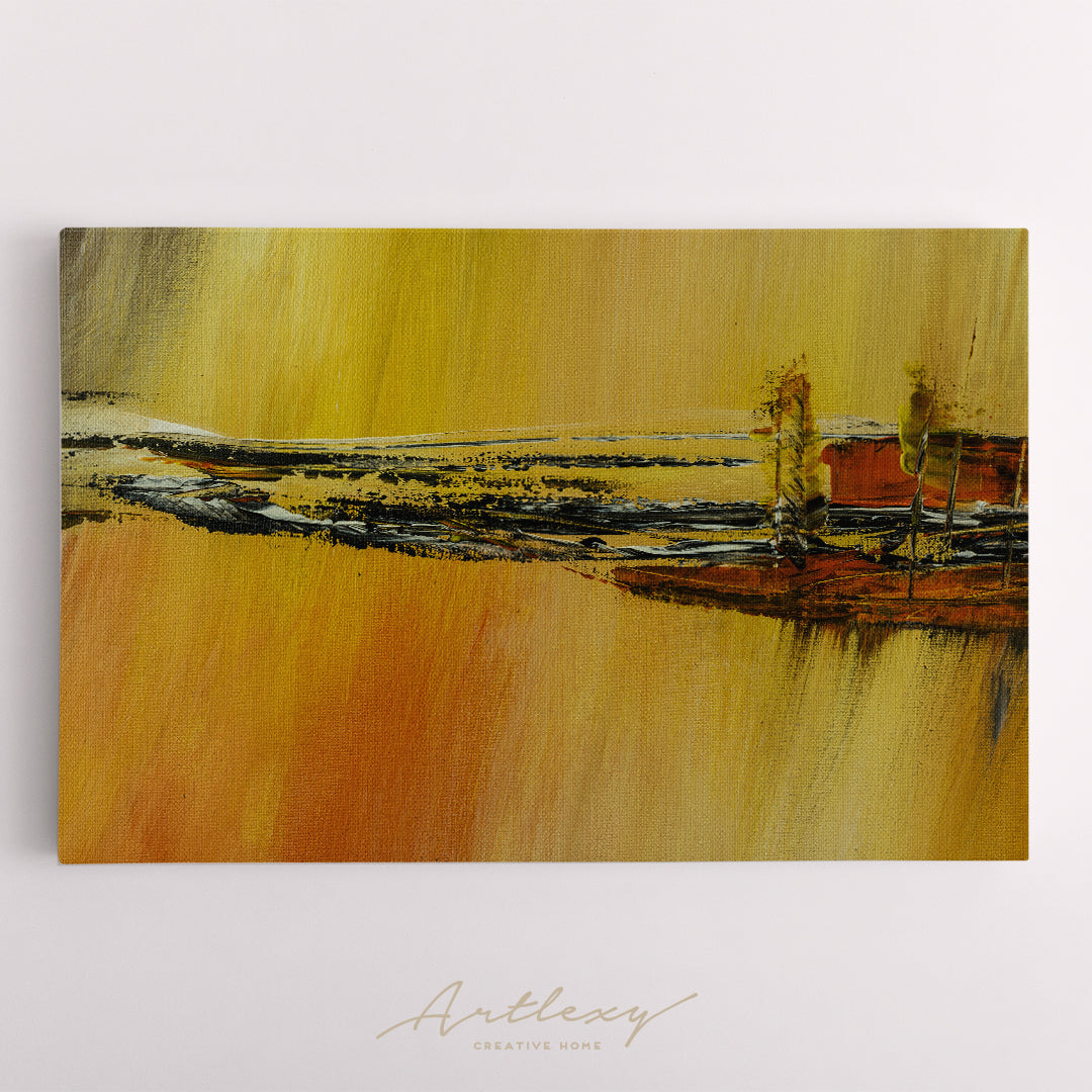 Abstract Autumn Landscape Canvas Print ArtLexy   