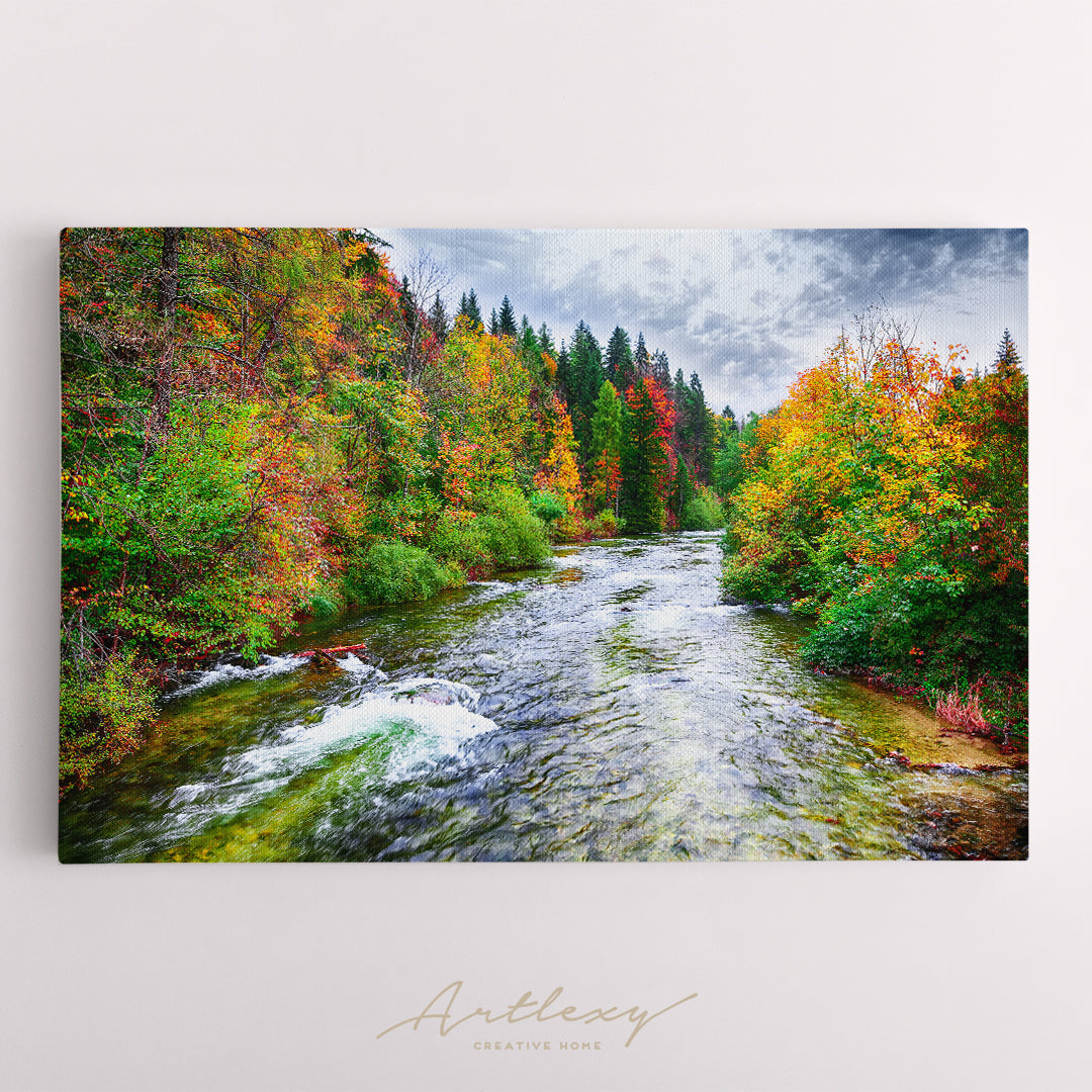 Autumn Forest in Austria Canvas Print ArtLexy   