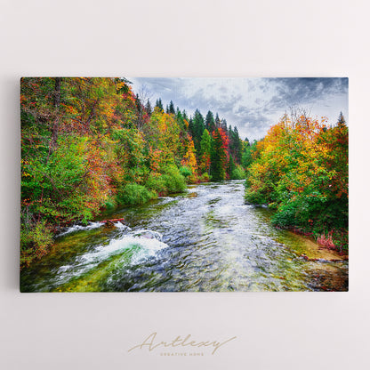 Autumn Forest in Austria Canvas Print ArtLexy   