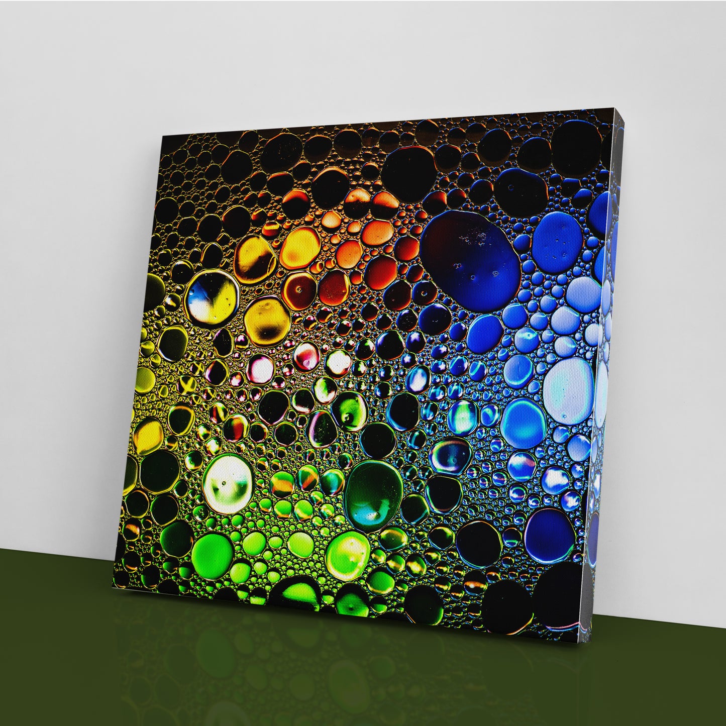 Colored Oil Drops in Water Canvas Print ArtLexy   