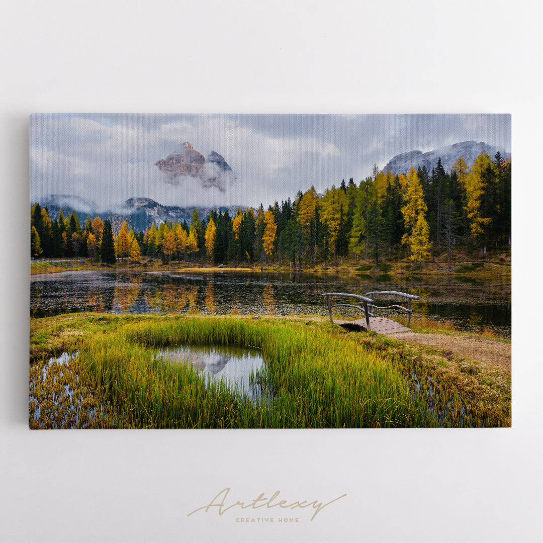 Autumn Landscape Dolomites Alps Canvas Print ArtLexy   