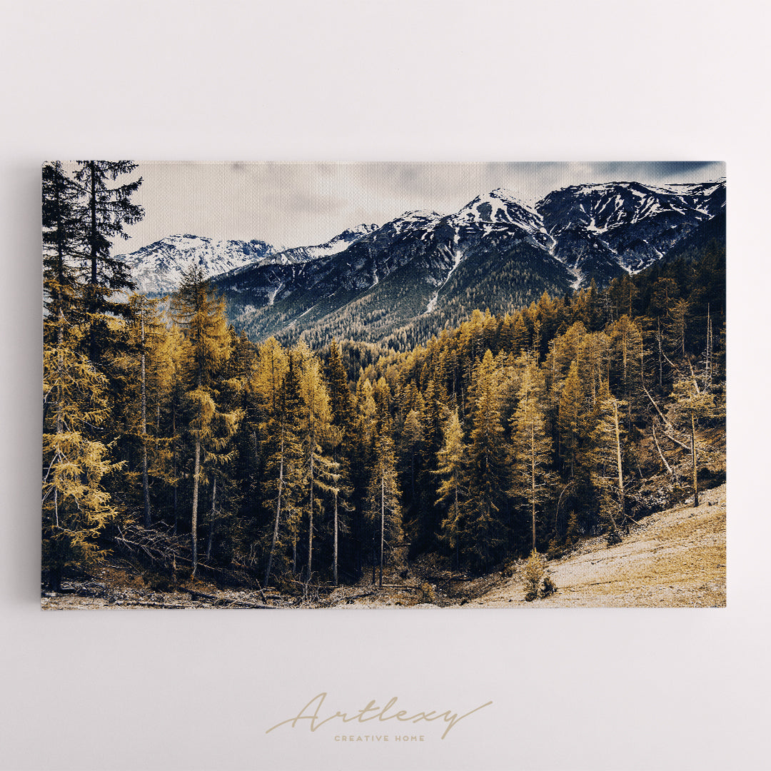 Mountain Forest in Autumn Canvas Print ArtLexy   
