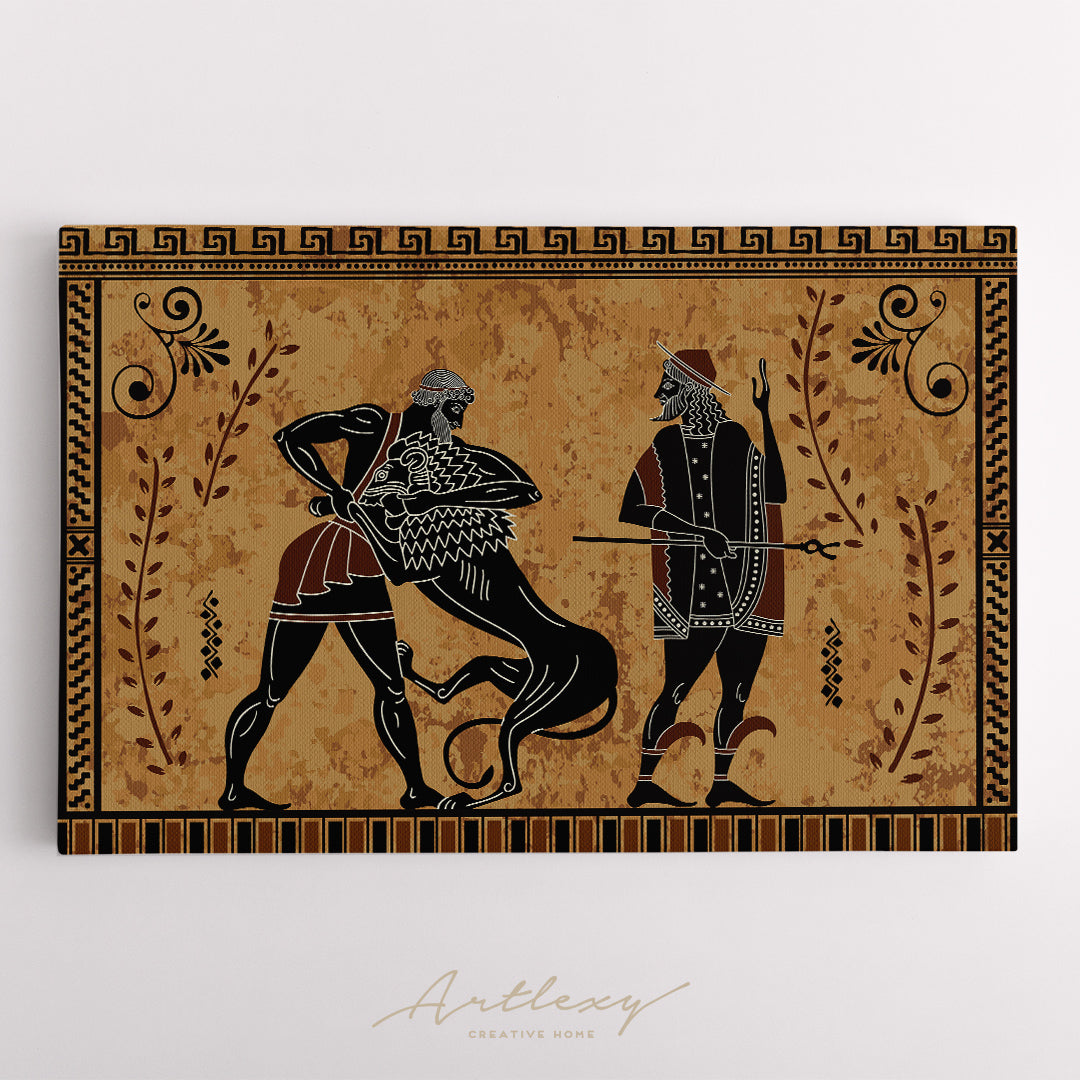Ancient Greece Scene Canvas Print ArtLexy   
