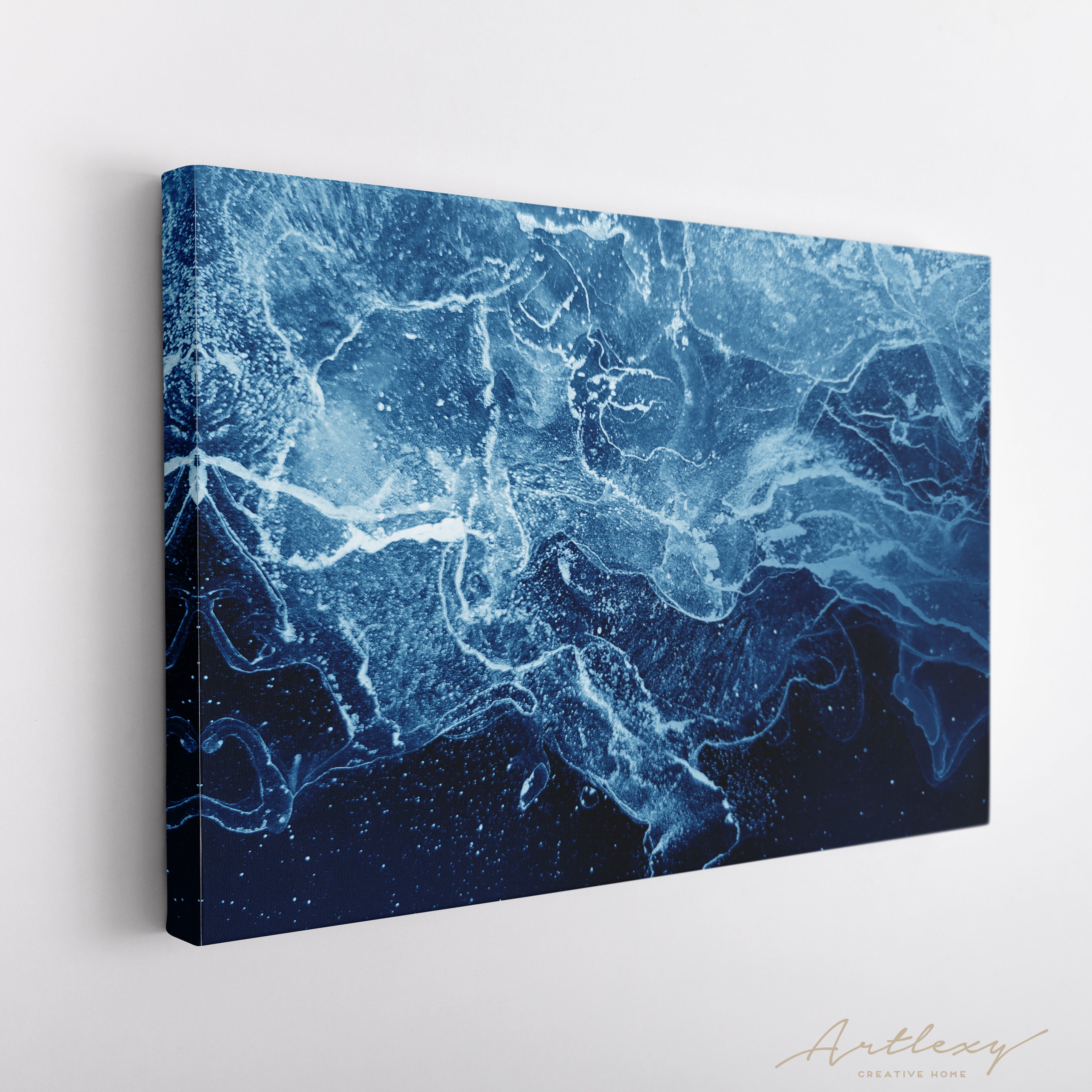 Abstract Sea Waves Canvas Print ArtLexy   