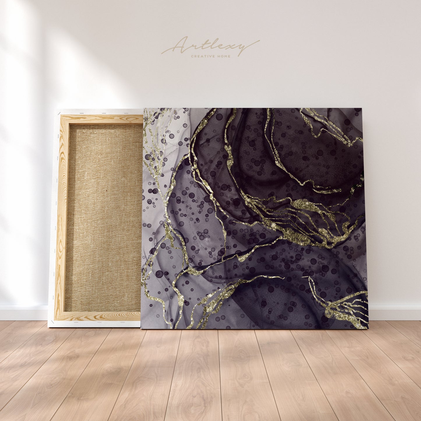 Contemporary Purple Pattern Canvas Print ArtLexy   