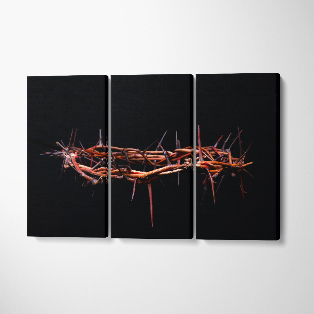 Crown of Thorns Canvas Print ArtLexy 3 Panels 36"x24" inches 