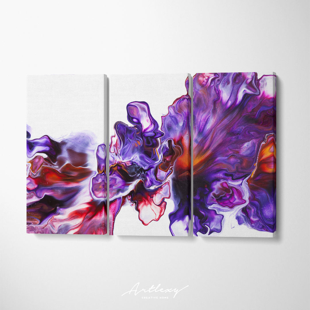 Abstract Purple Flower Canvas Print ArtLexy   