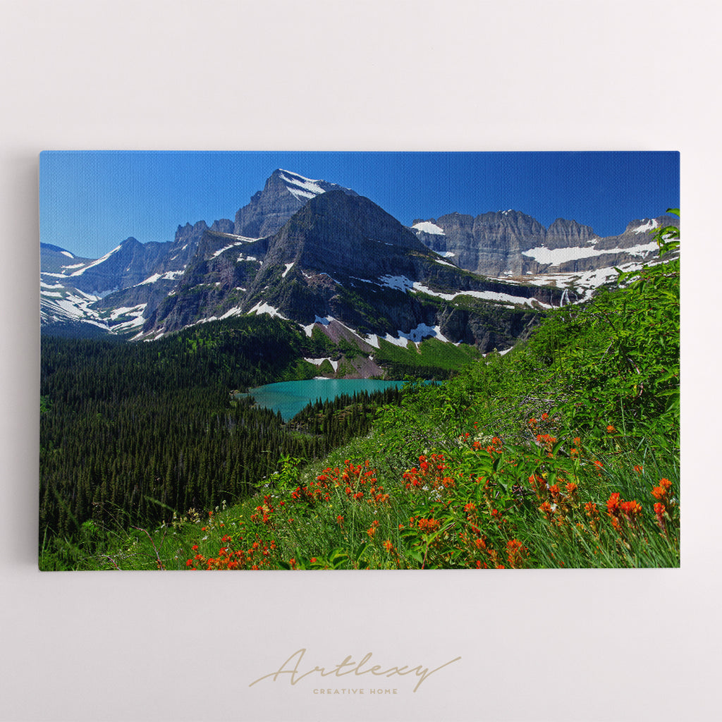 Glacier National Park in Montana Canvas Print ArtLexy   