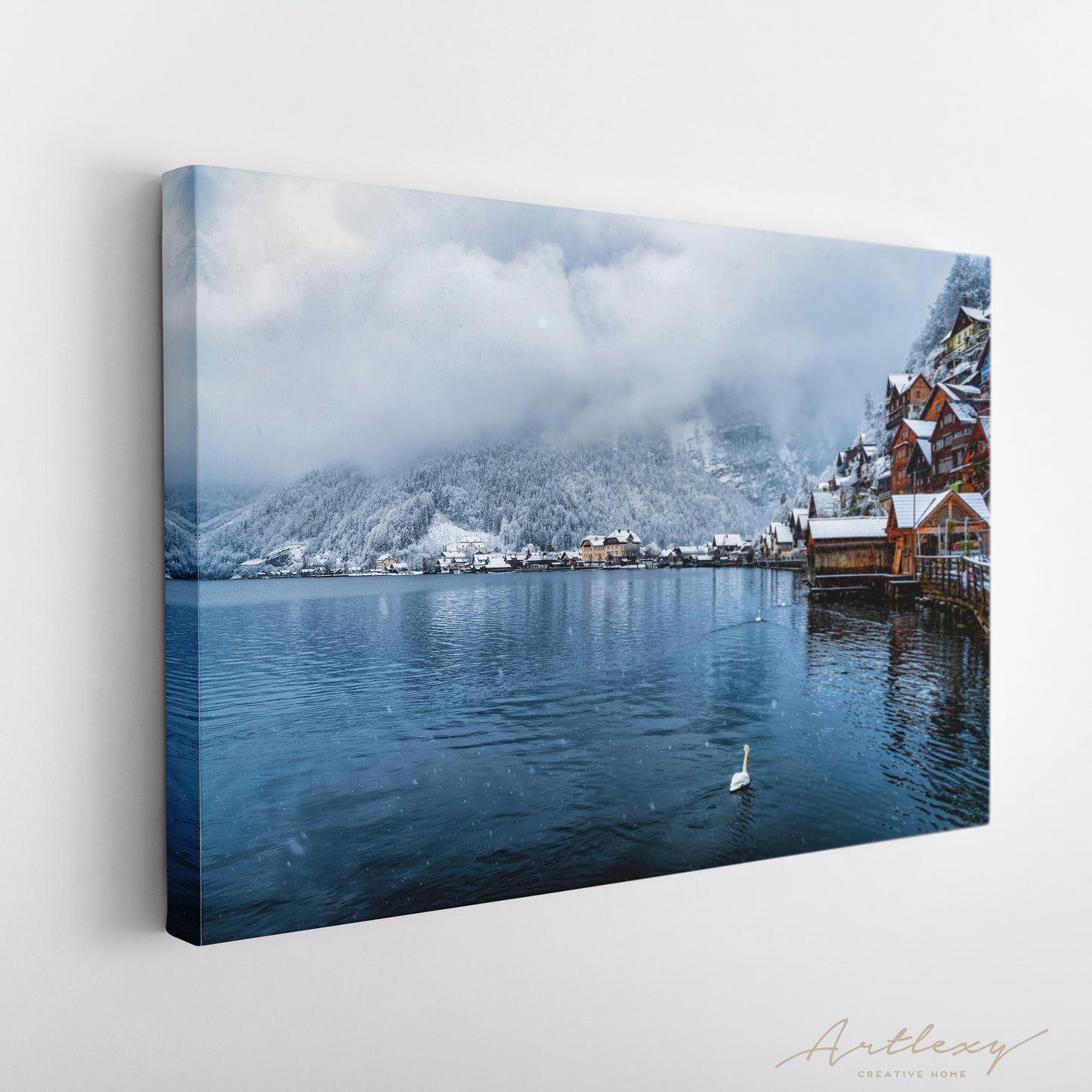 Lake Hallstatt Austria Canvas Print ArtLexy   