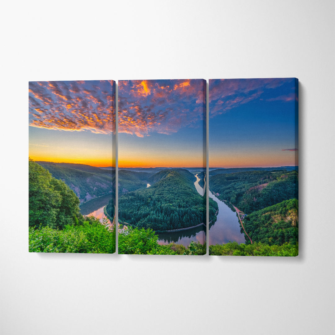 Saar River Valley South Germany Canvas Print ArtLexy   