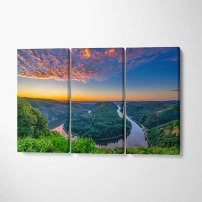 Saar River Valley South Germany Canvas Print ArtLexy   