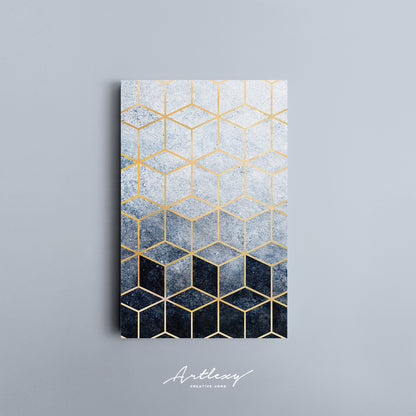 Abstract Geometric Cubes Canvas Print ArtLexy   