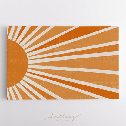 Abstract Minimalist Sunset Canvas Print ArtLexy   